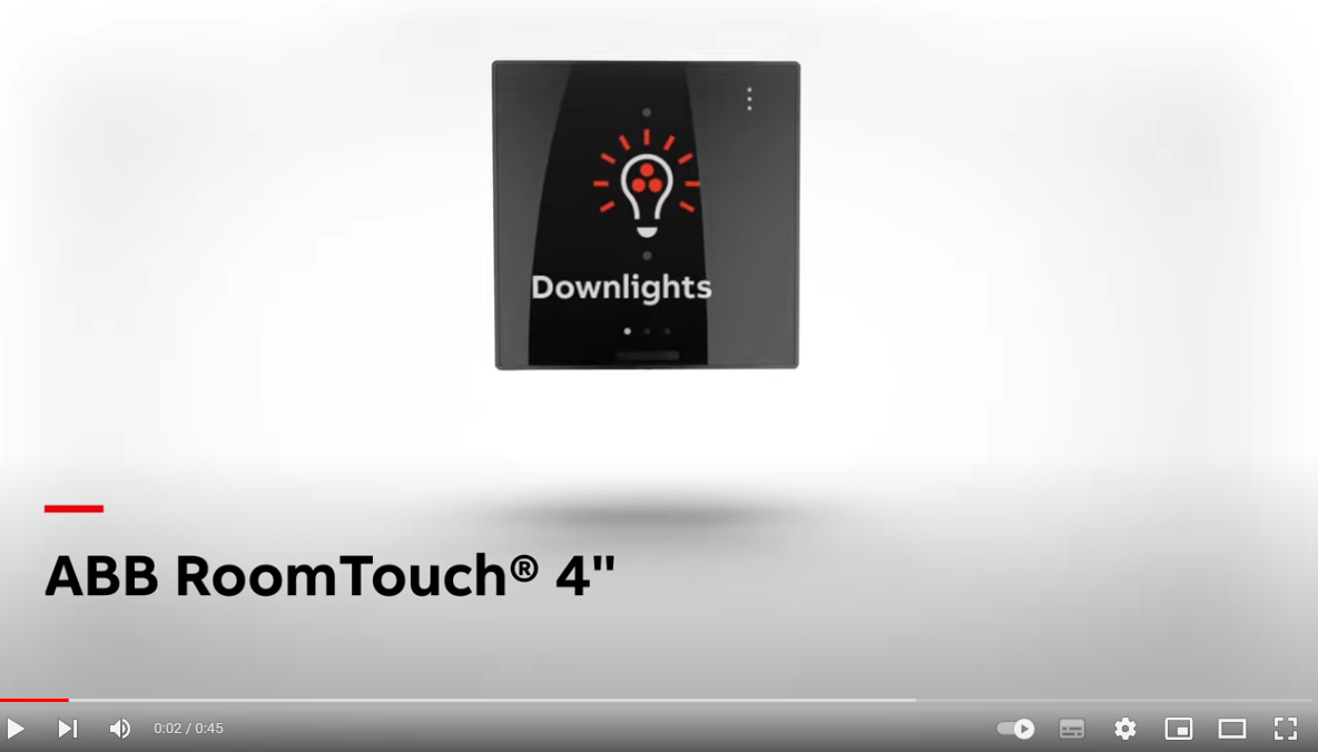 Video KNX Roomtouch 4 tommer Bilde